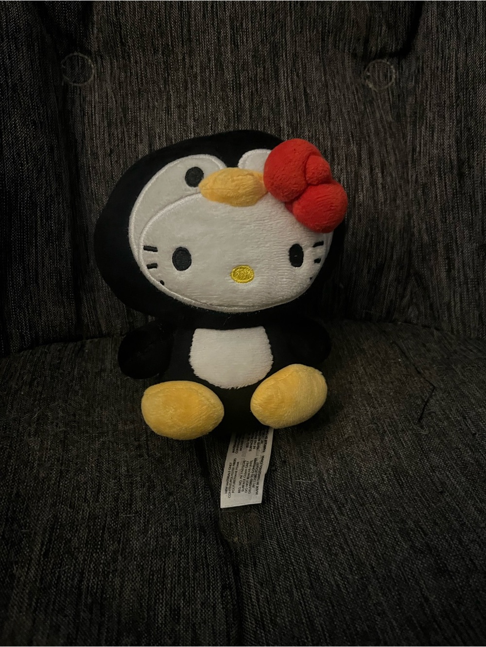 Hello Kitty In Penguin Costume Plush Toy